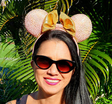 Load image into Gallery viewer, Pink Cheetah Princess Mouse Ears
