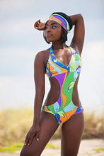 Load image into Gallery viewer, Custom Seamed Halter Monokini
