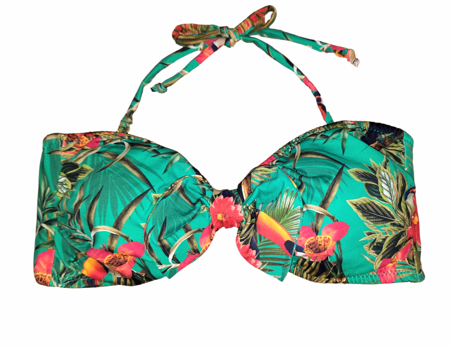 Toucan Jungle Bandeau Bikini Top