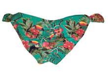 Load image into Gallery viewer, Toucan Jungle Bow Tie-side Bikini Bottom
