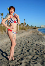 Load image into Gallery viewer, Sue Sea Sailor Push-up Bikini Top
