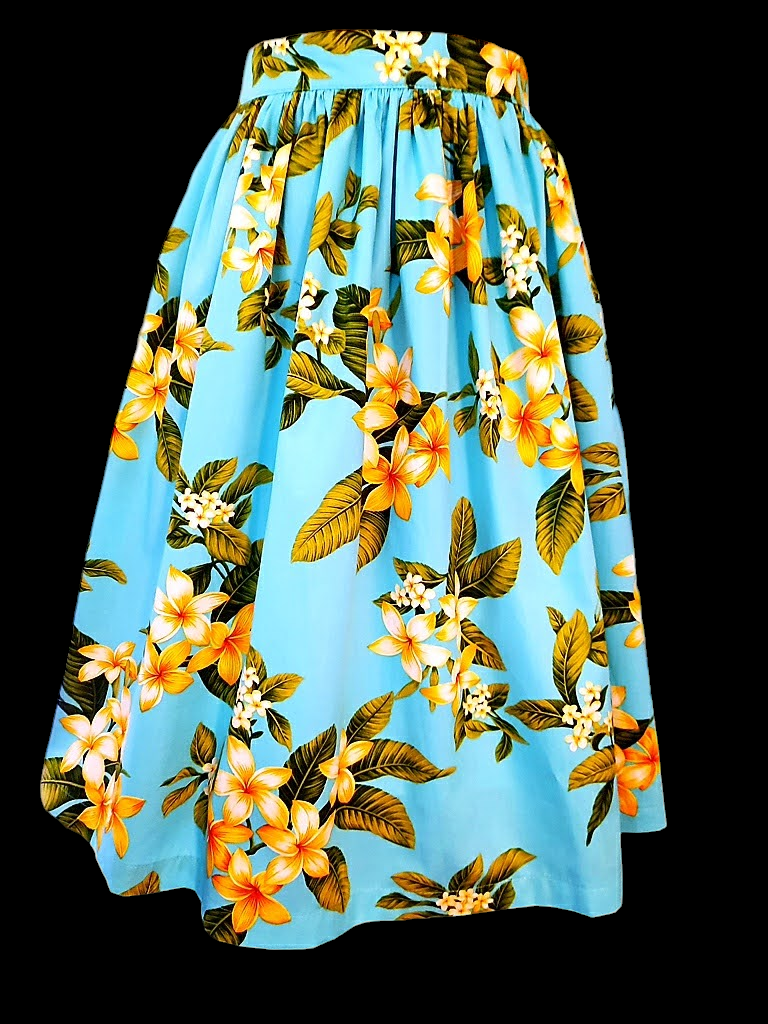 Plumeria Full Gathered Skirt