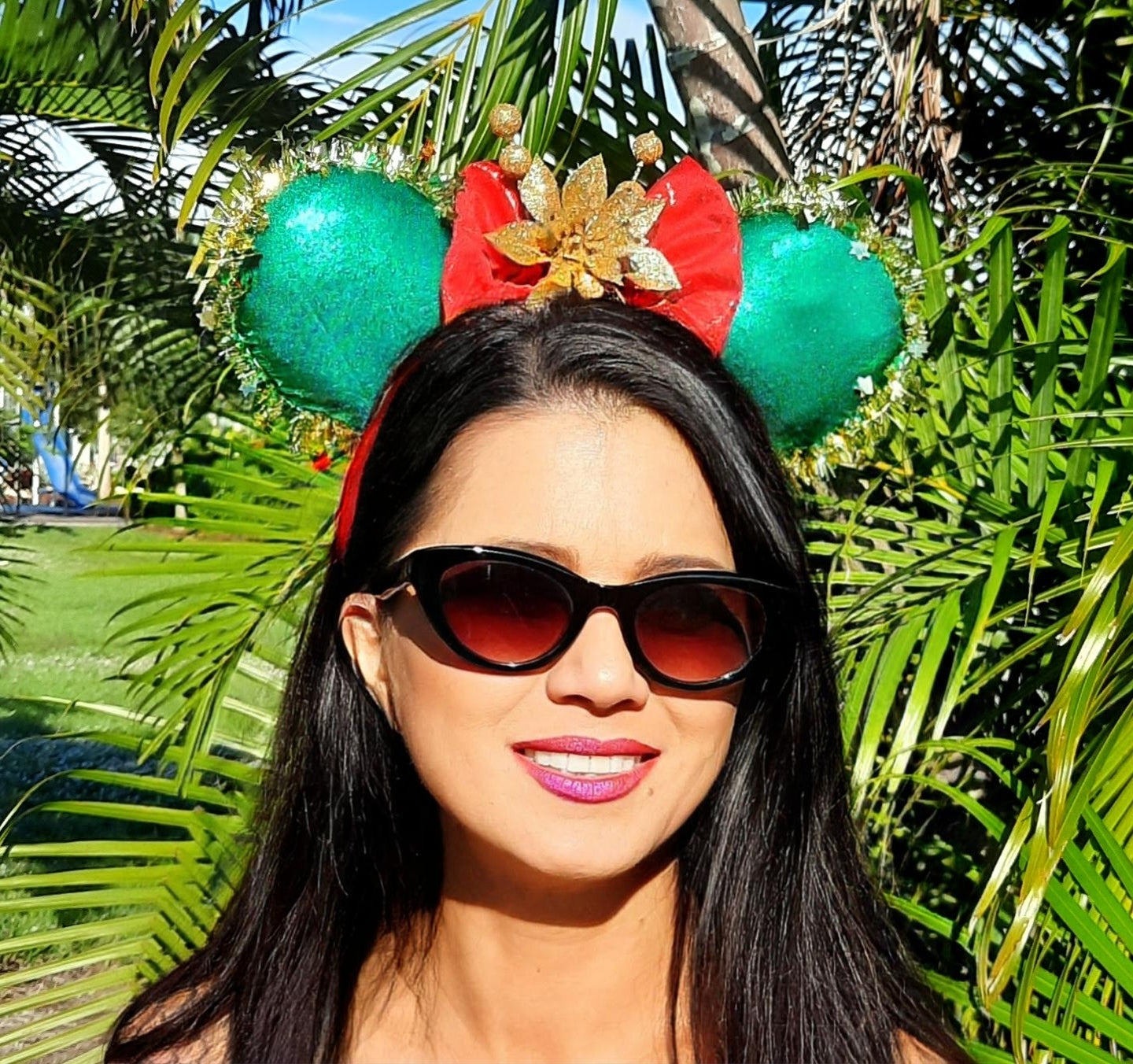 Green Holiday Mouse Ears