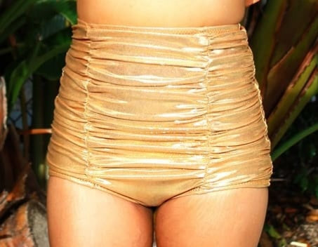 Custom ruched bikini bottom