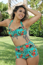 Load image into Gallery viewer, Tropical print swimsuits 
