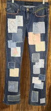 Load image into Gallery viewer, Upcycled Patchwork Jeans
