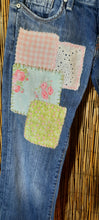 Load image into Gallery viewer, Upcycled Jeans/Boho/Shabby Chic/Repurposed Jeans
