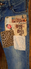 Load image into Gallery viewer, Upcycled/Repurposed Jeans/Ambercrombie Jeans/Patcwork Jeans
