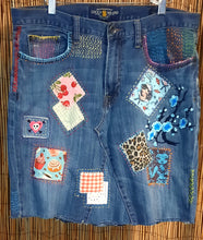 Load image into Gallery viewer, Upcycled/Recycled Lucky Brand Denim Skirt
