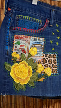 Load image into Gallery viewer, Upcycled/Recycled Levi&#39;s Denim Shorts/Patchwork
