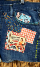 Load image into Gallery viewer, Upcycled/Recycled Levi&#39;s Denim Shorts/Patchwork
