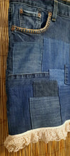 Load image into Gallery viewer, Upcycled Denim Skirt
