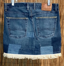 Load image into Gallery viewer, Upcycled Denim Skirt
