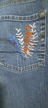 Load image into Gallery viewer, Upcycled Embroidered Jeans
