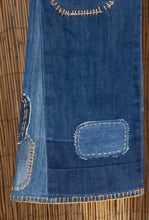 Load image into Gallery viewer, Upcycled Jeans/Repurposed Jeans/Patched Jeans
