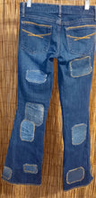 Load image into Gallery viewer, Upcycled Jeans/Repurposed Jeans/Patched Jeans
