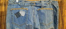 Load image into Gallery viewer, Upcycled Jeans/Frankie B/Repurposed Jeans/Patchwork Jeans/Bell Bottoms

