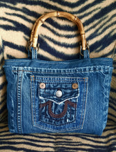 Load image into Gallery viewer, Upcycled Denim Handbag
