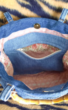 Load image into Gallery viewer, Upcycled Denim Handbag
