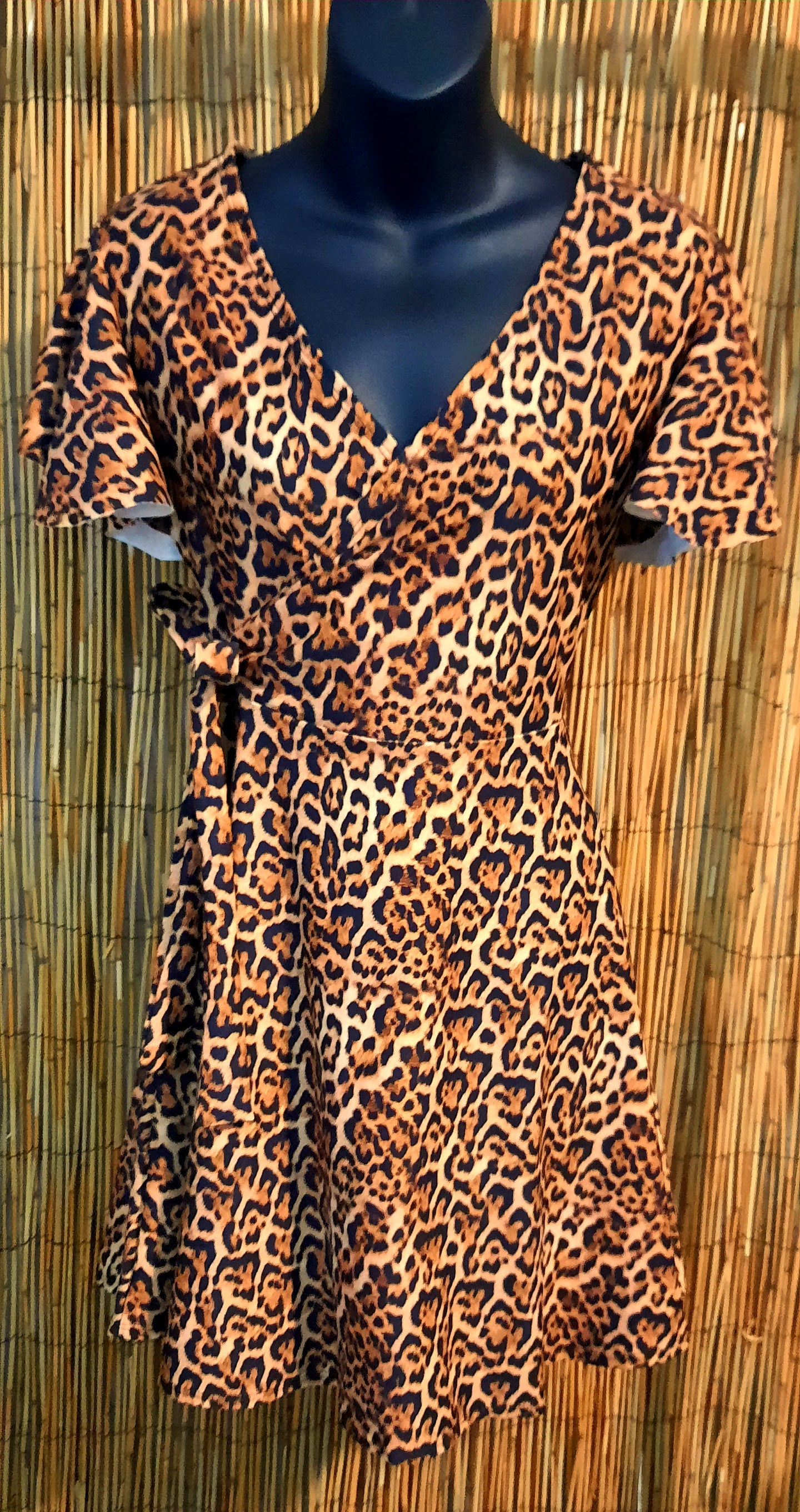 Leopard print A-line Dress