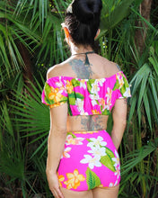 Load image into Gallery viewer, Floral swimsuit 
