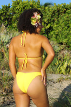 Load image into Gallery viewer, Yellow Triangle bikini top
