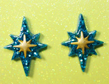 Load image into Gallery viewer, Starburst Skyliner Diner Retro inspired Earrings
